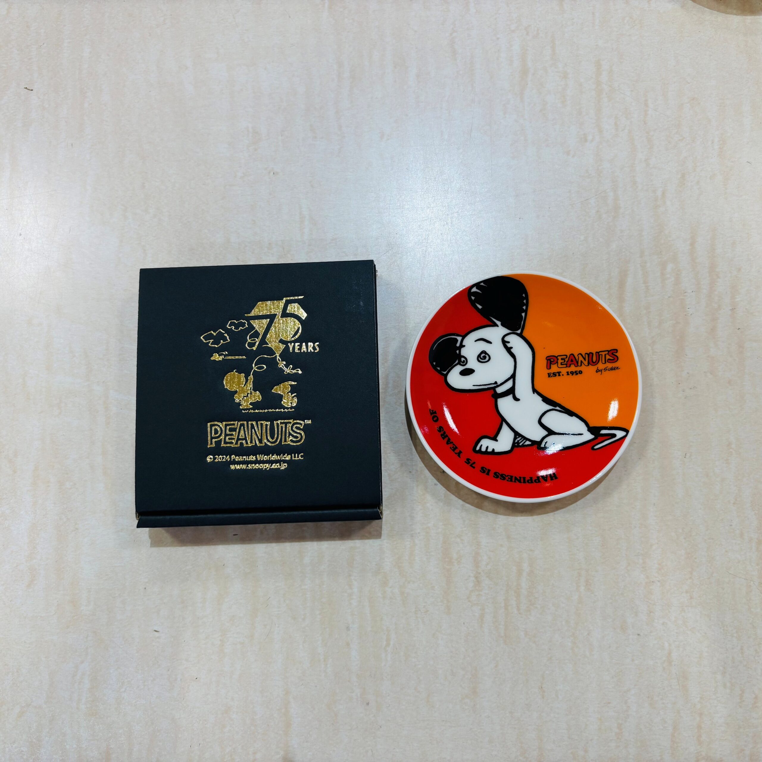 スヌーピー７５周年記念　豆皿